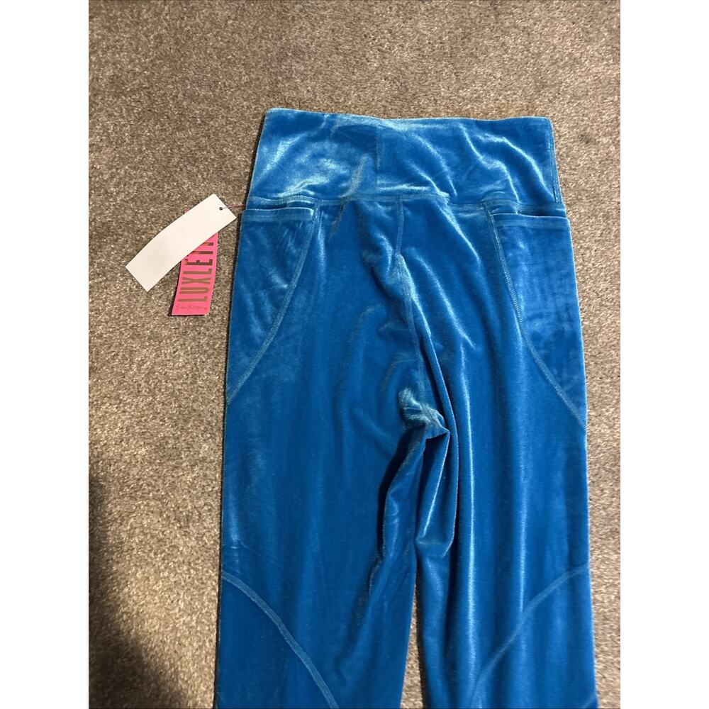 Lilly Pulitzer Weekender High Rise Velvet Leggings Women’s Size Small Teal Bay - Picture 15 of 16